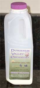 Bottle of Raw Milk