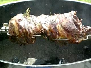 Lamb on a Spit (Click to See Movie)