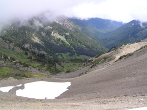 Melting Snow and Lakes in the Mountains