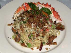 King Crab Legs w/Angle Hair Pasta