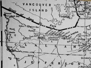 A closeup of Clallam County